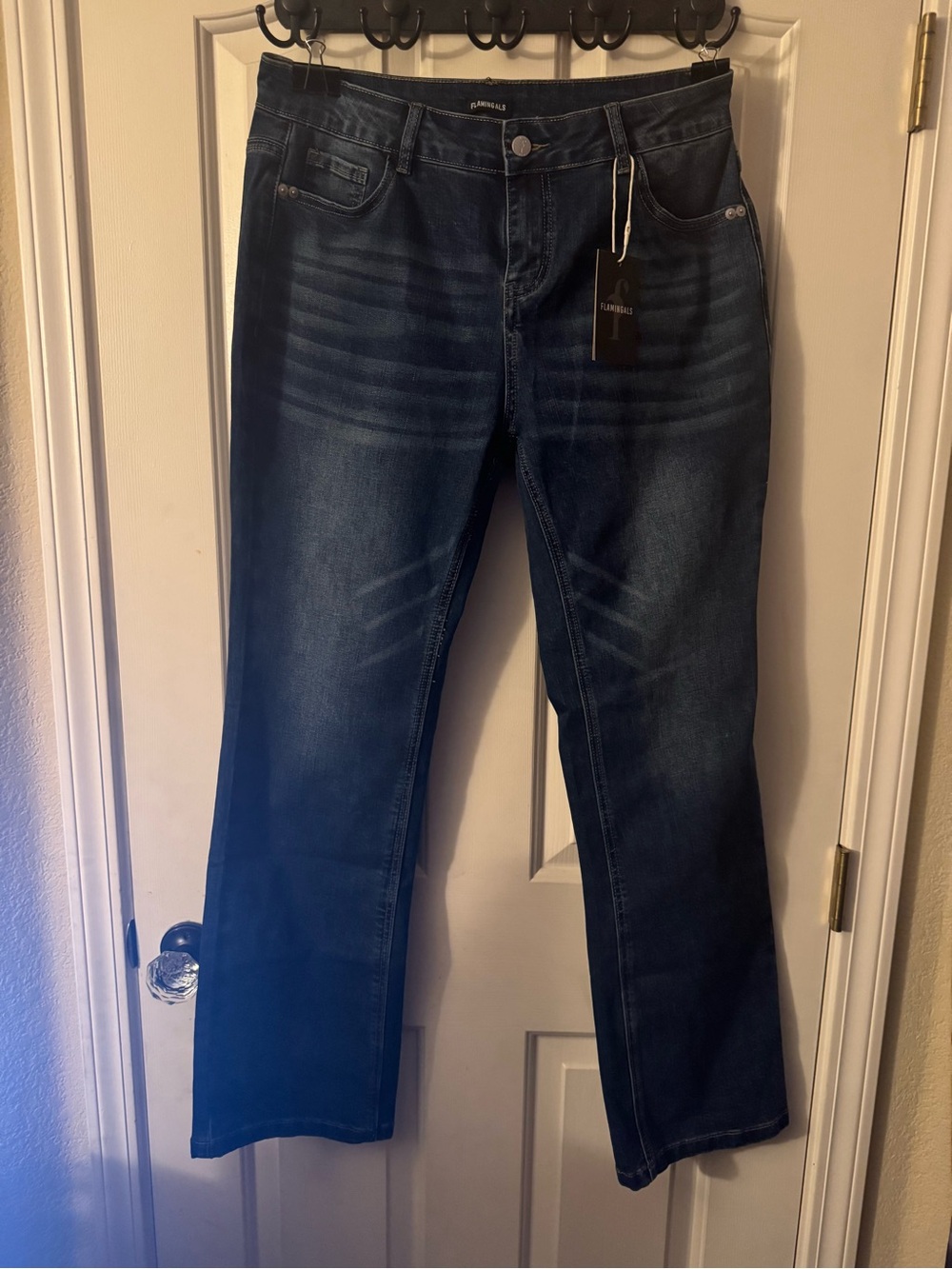 FLAMINGALS Dark Indigo Straight Leg Women’s Jeans